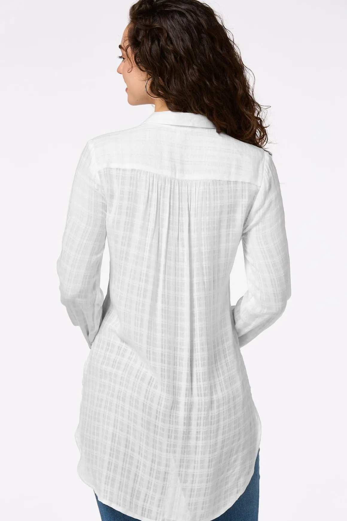 Petite Textured Two Pocket Tunic