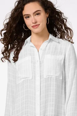 Petite Textured Two Pocket Tunic