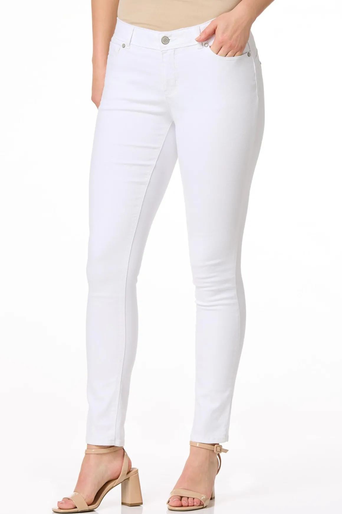 Petite The Perfect Jean - White Skinny