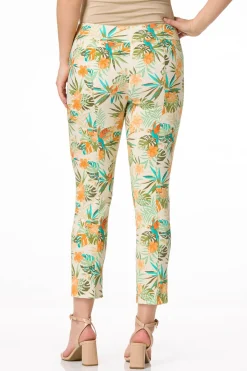 Petite Tropical Ankle Pants
