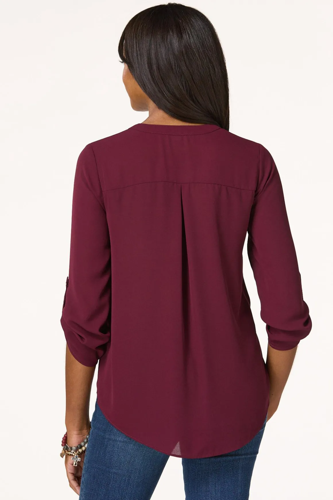 Petite Zip Front Equipment Top