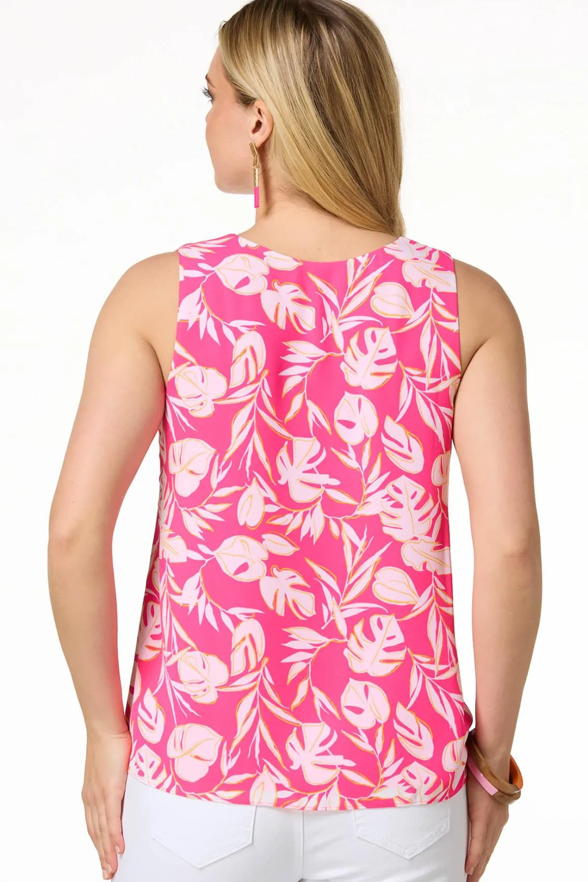 Pink Palm Tank
