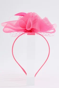 Pink Rose Feather Fascinator
