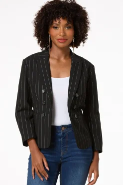 Pinstripe Blazer