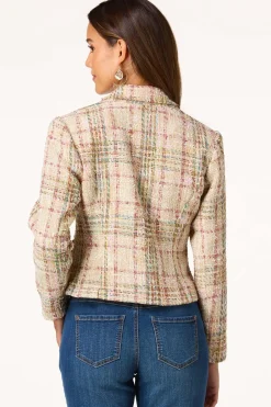 Plaid Boucle Blazer