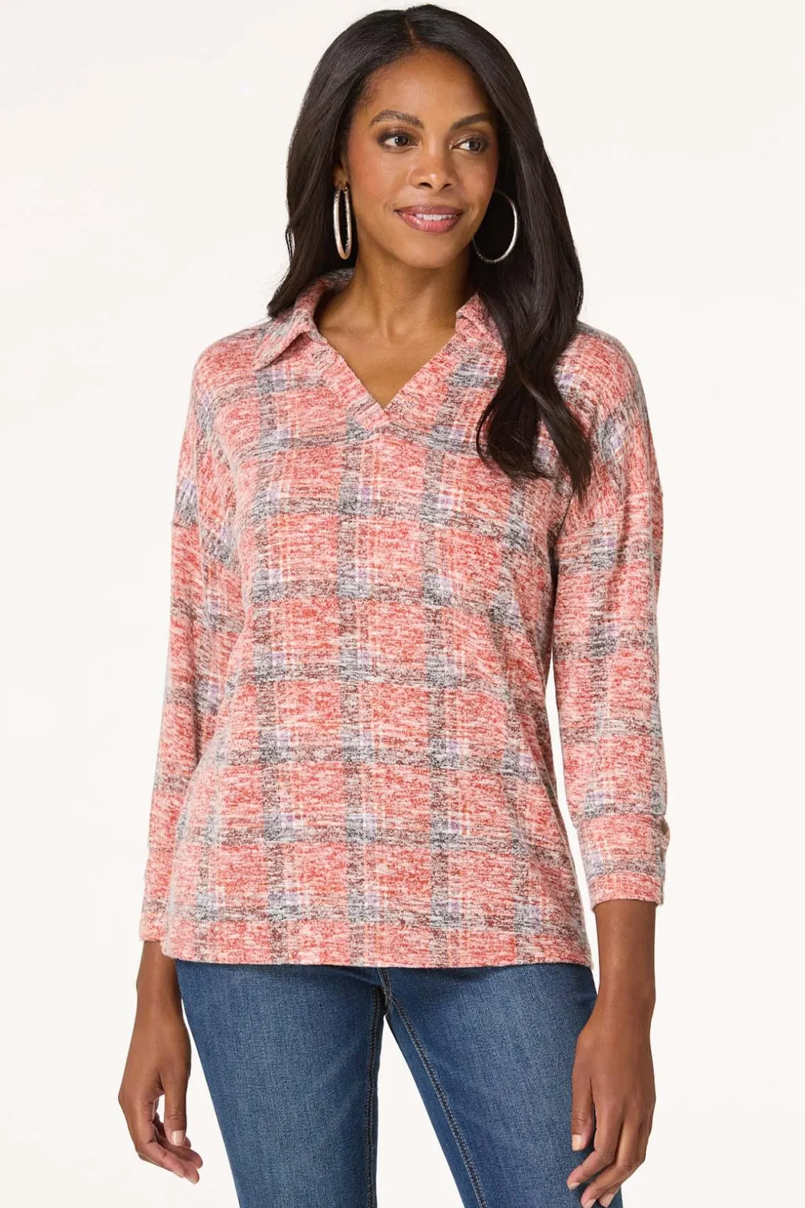 Plaid Collared Shirt