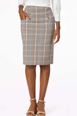 Plaid Pencil Skirt
