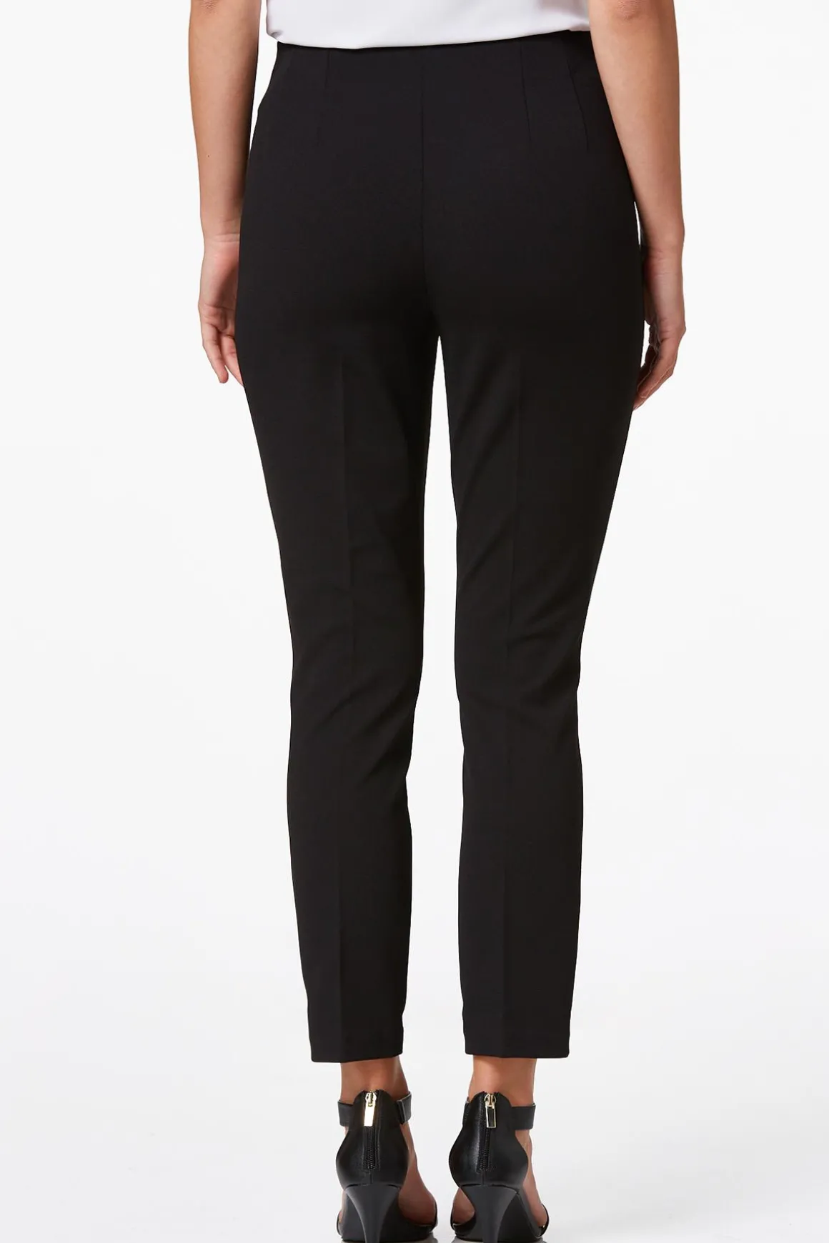 Pleated Scuba Knit Pants