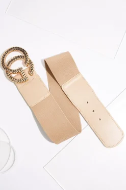 Plus Size Interlock Buckle Stretch Belt