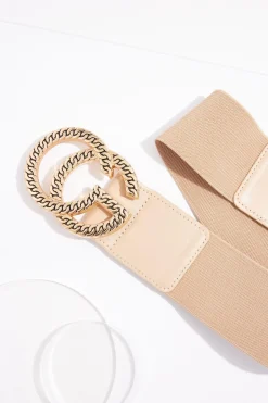 Plus Size Interlock Buckle Stretch Belt