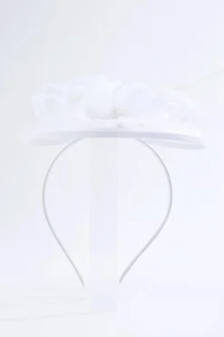 Polka Dot Mesh Bow Fascinator