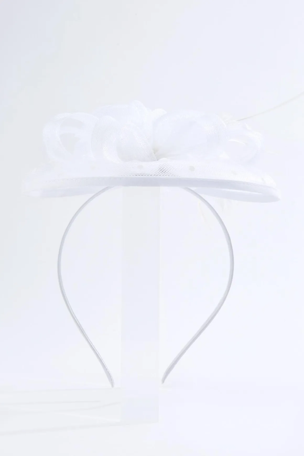 Polka Dot Mesh Bow Fascinator