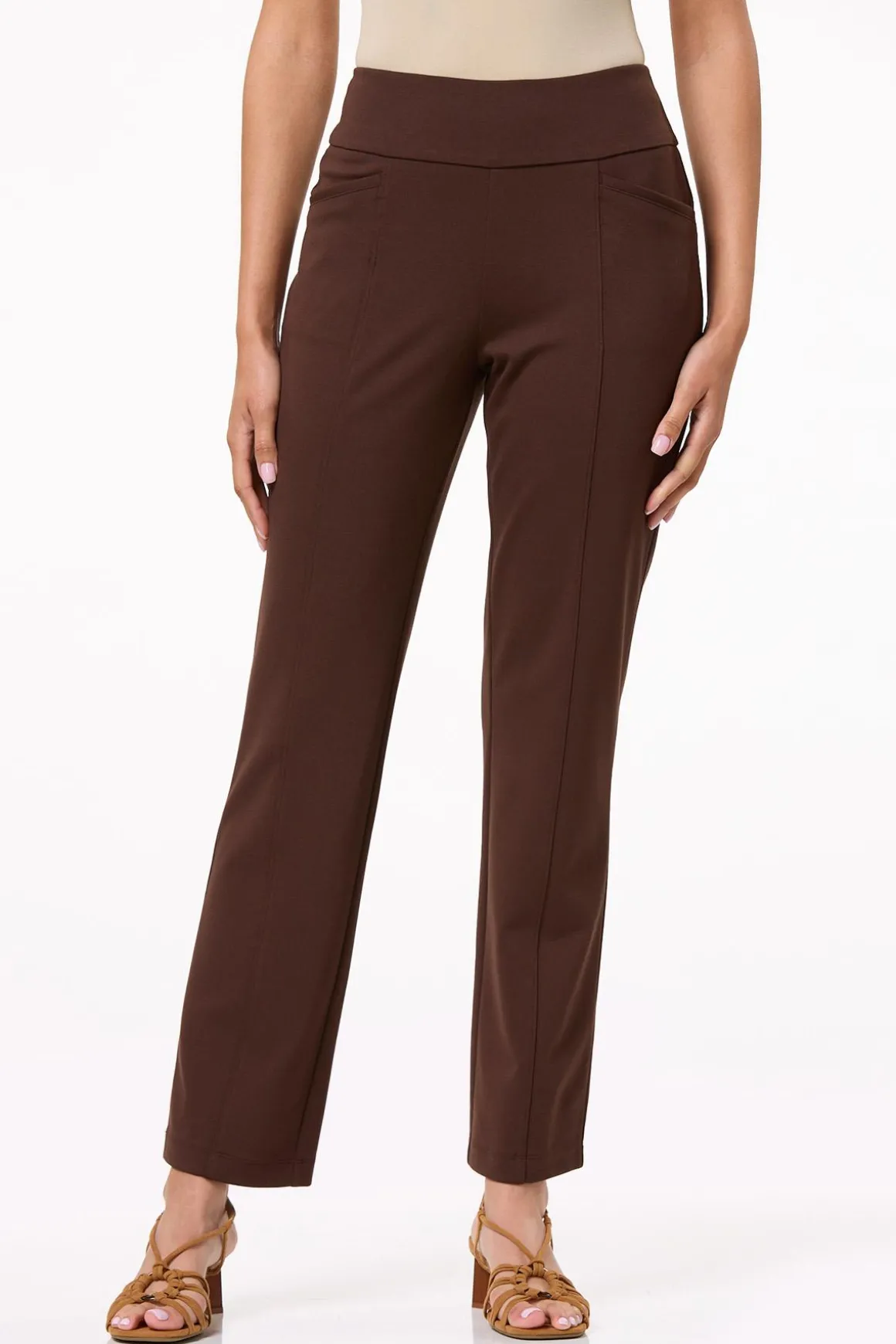 Ponte Straight Leg Pants