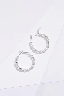 Pretzel Twist Hoop Earrings