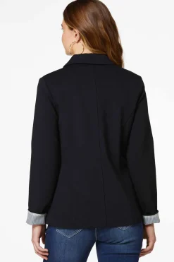 Printed Cuff Ponte Blazer