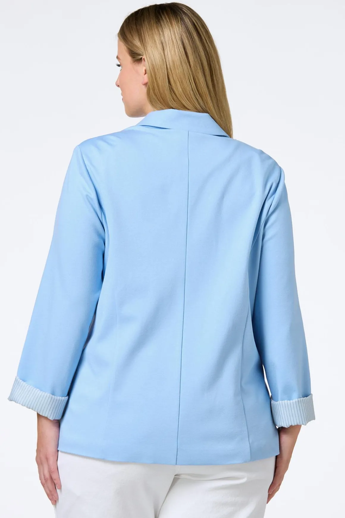 Printed Cuff Ponte Blazer