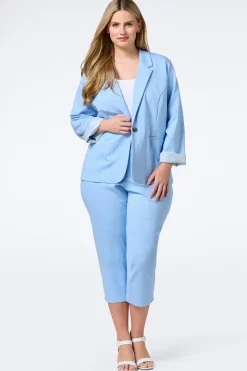 Printed Cuff Ponte Blazer
