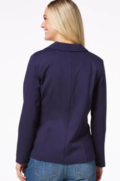 Printed Cuff Ponte Blazer