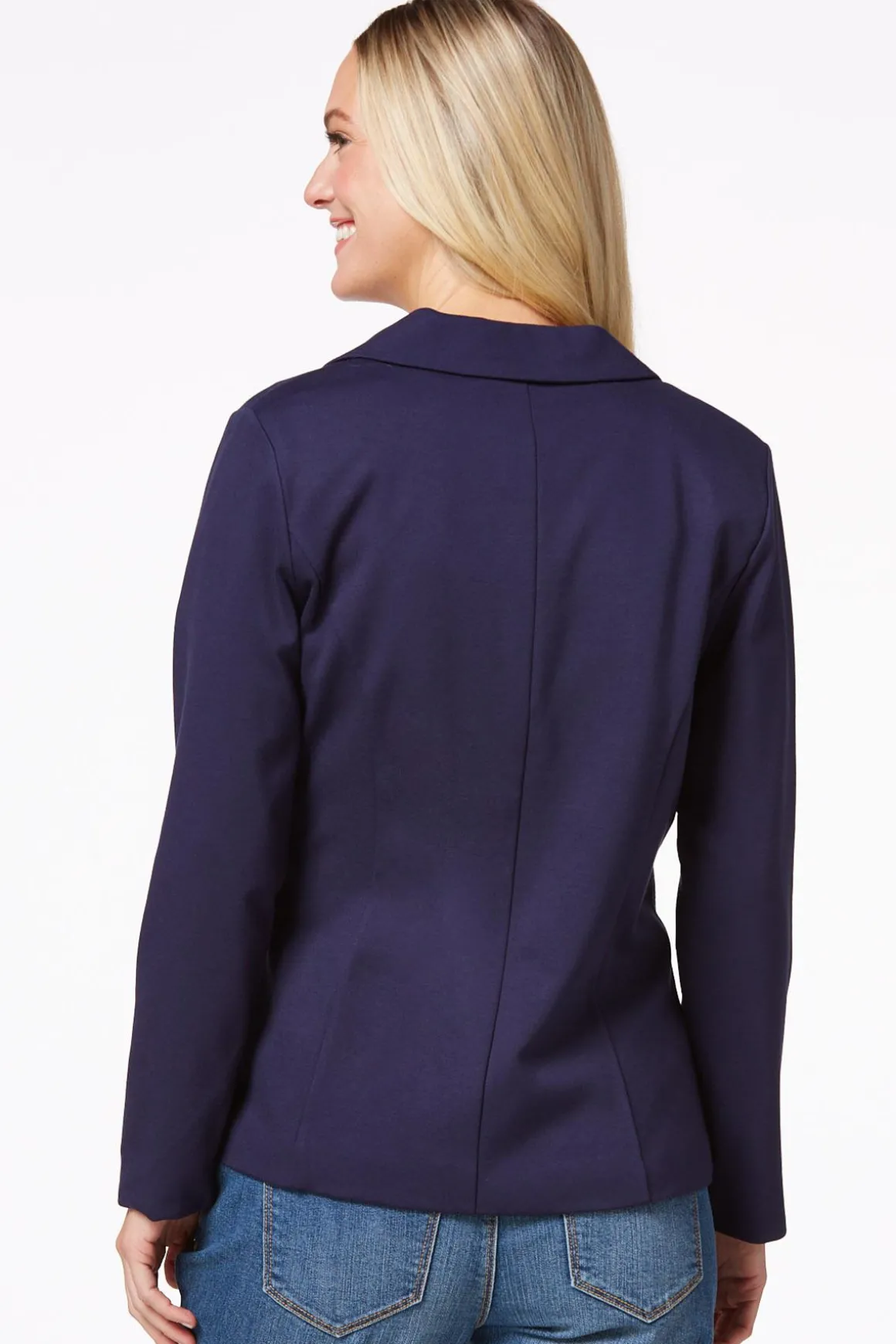 Printed Cuff Ponte Blazer