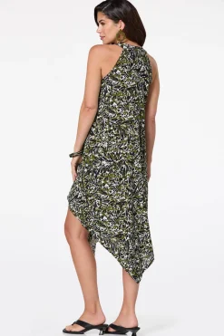 Printed Hanky Hem Dress