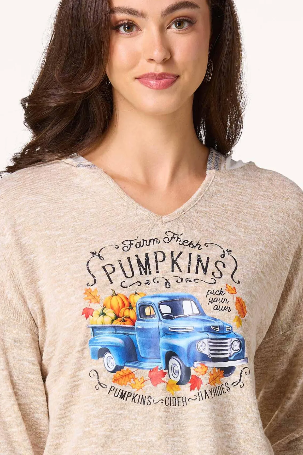 Pumpkin Truck Hooded Top