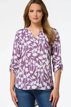 Purple Floral Tunic