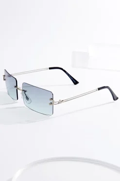 Rectangle Rimless Sunglasses