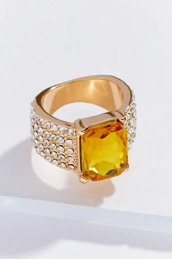 Rectangle Stone Ring