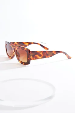 Rectangle Tortoise Sunglasses