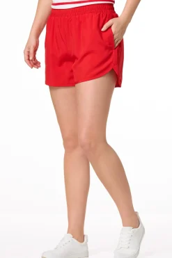 Red Pull- On Shorts
