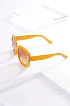 Rhinestone Marquis Square Sunglasses
