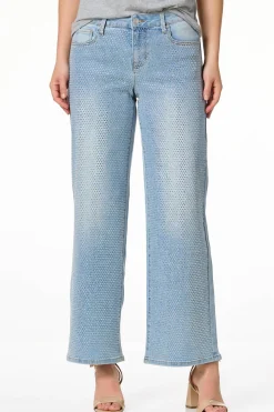 Rhinestone Wide Leg Jeans