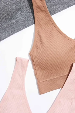 Ribbed Bralette Set