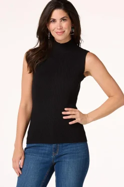 Ribbed Mock Neck Sweater