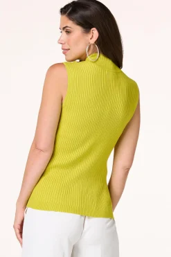 Ribbed Mock Neck Sweater
