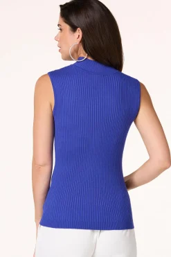 Ribbed Mock Neck Sweater