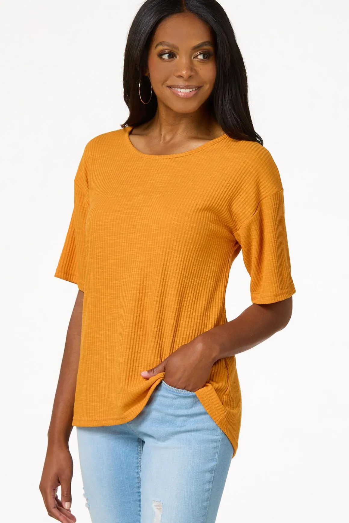 Ribbed Ring Back Top