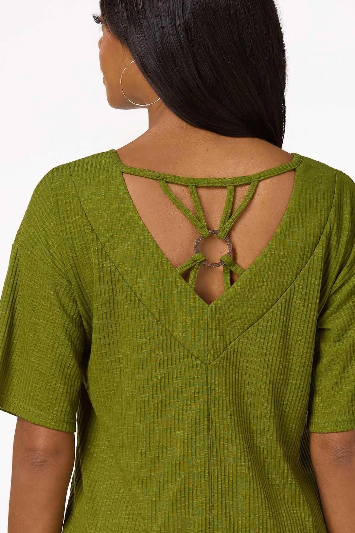 Ribbed Ring Back Top