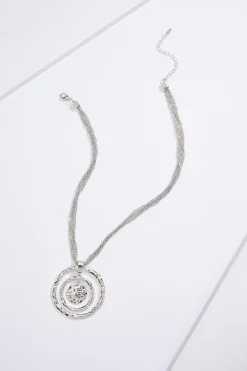 Ring Multi Chain Pendant Necklace