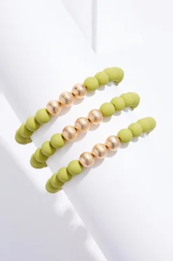 Rubber Ball Stretch Bracelet Set