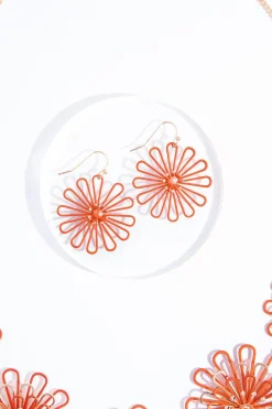 Rubber Wire Flower Necklace Set