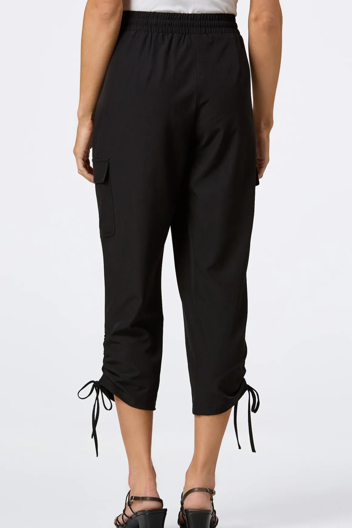 Ruched Drawstring Cargo Pants