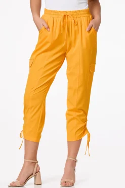 Ruched Drawstring Cargo Pants