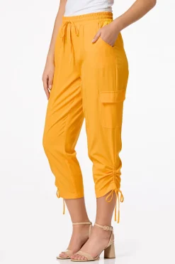 Ruched Drawstring Cargo Pants