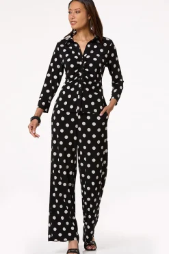 Ruched Polka Dot Top