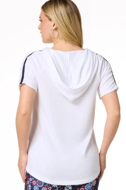 Ruched Sleeve Hoodie