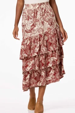 Ruffled Asymmetrical Skirt