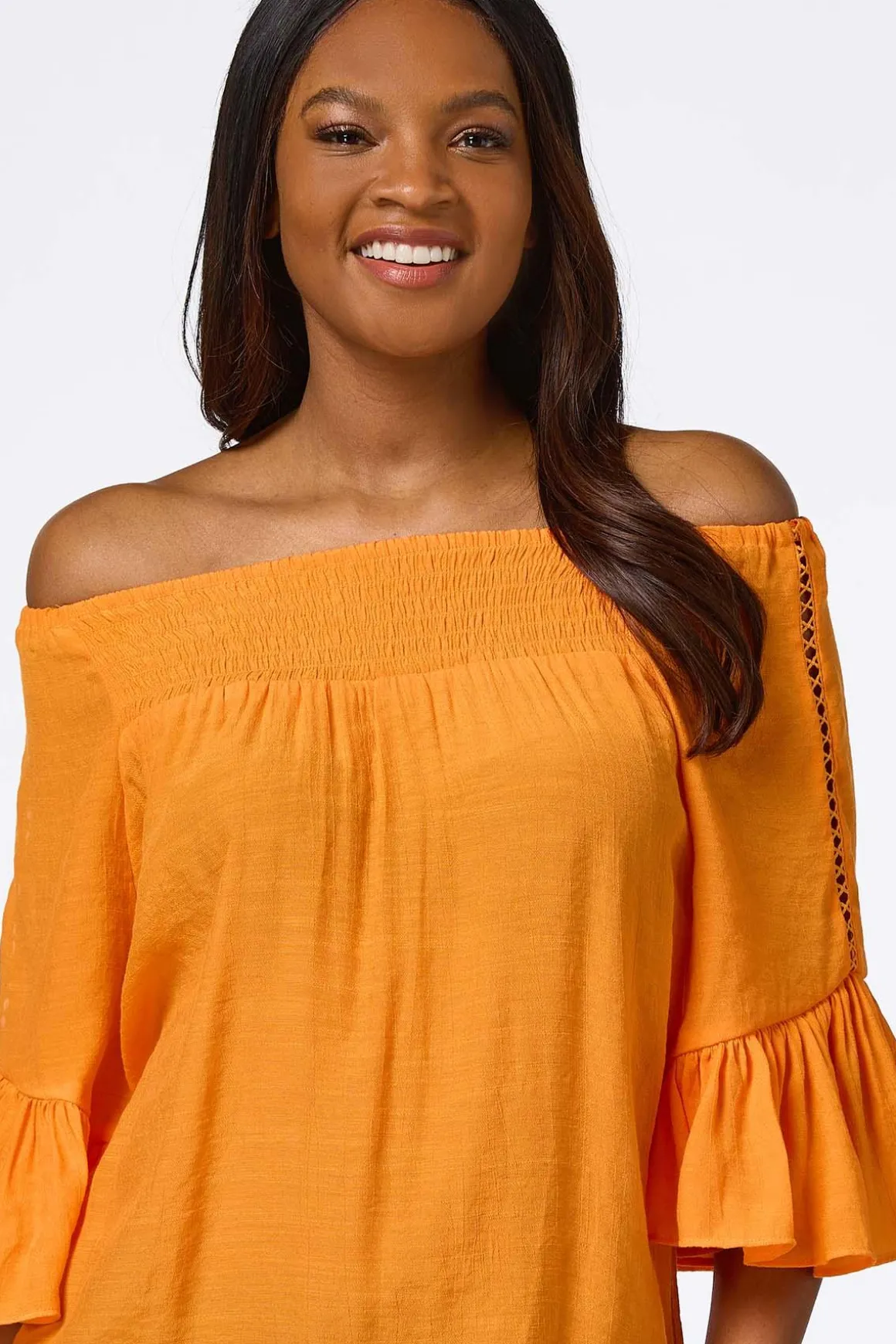 Ruffled Bell Sleeve Top