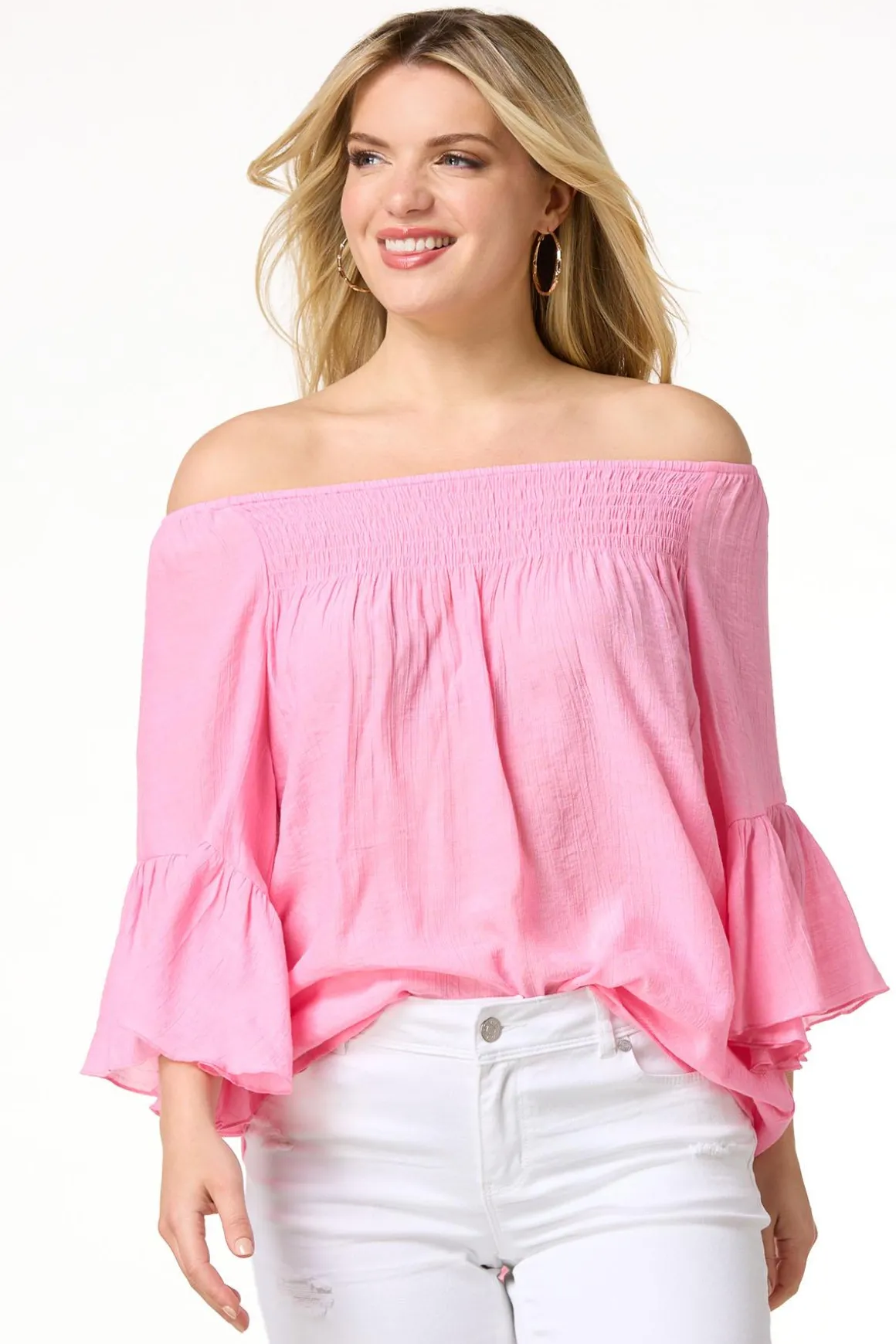 Ruffled Bell Sleeve Top