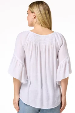 Ruffled Bell Sleeve Top